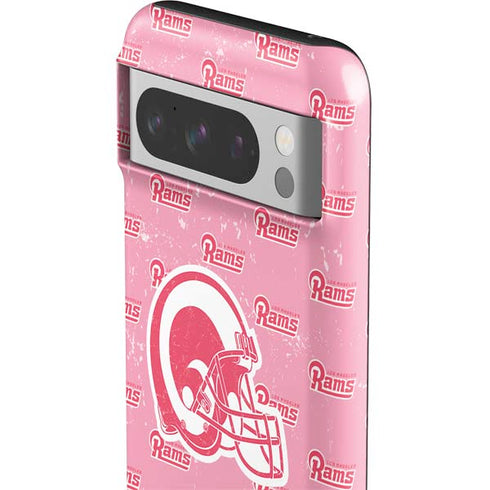 NFL Los Angeles Rams Pink Logo Blast Google Pixel 8 Pro Impact Case